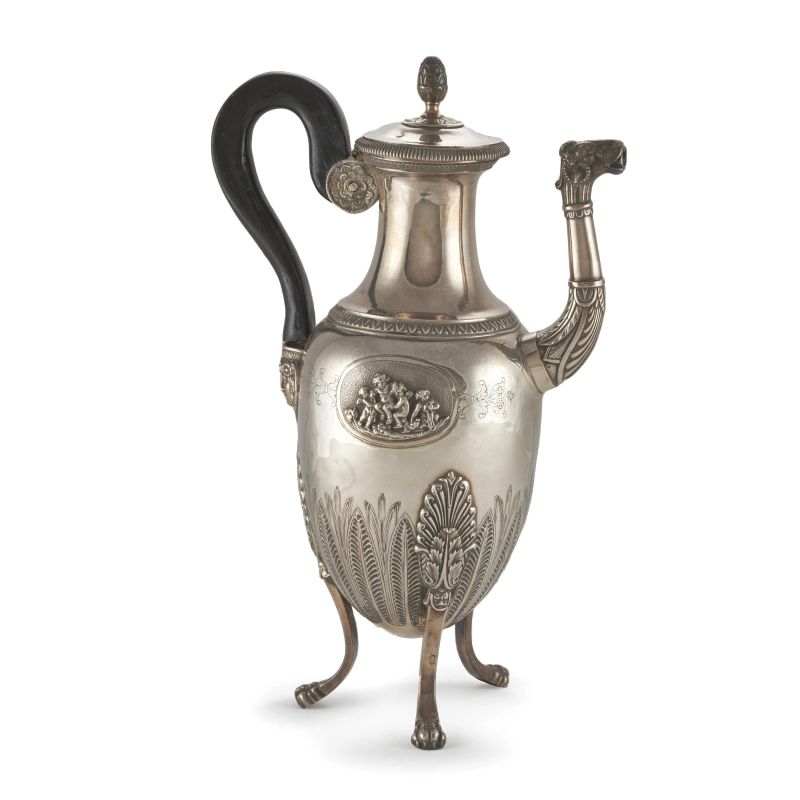 CAFFETTIERA, PARIGI, 1830 CIRCA  - Auction TIME AUCTION | ITALIAN AND EUROPEAN SILVER - Pandolfini Casa d'Aste