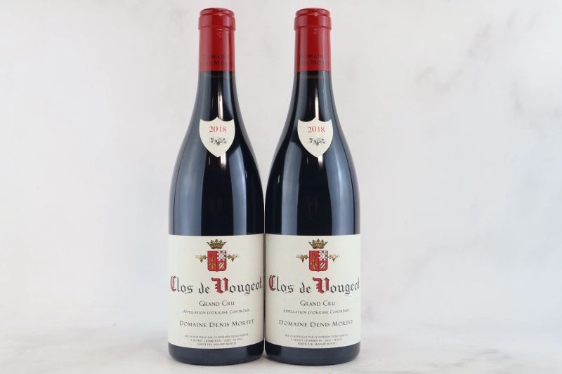 



Clos de Vougeot Domaine Denis Mortet 2018  - Auction La Joie du Vin - Fine and Rare Wine - Pandolfini Casa d'Aste
