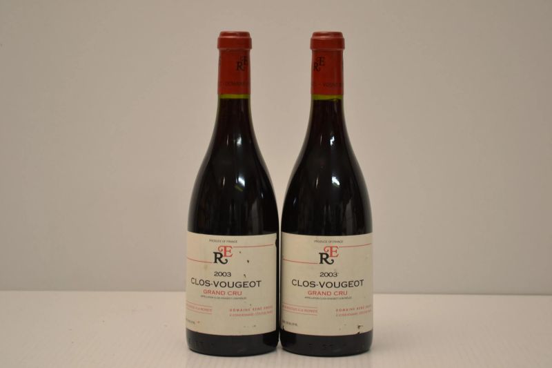 Clos Vougeot Domaine Rene Engel 2003  - Auction An Extraordinary Selection of Finest Wines from Italian Cellars - Pandolfini Casa d'Aste