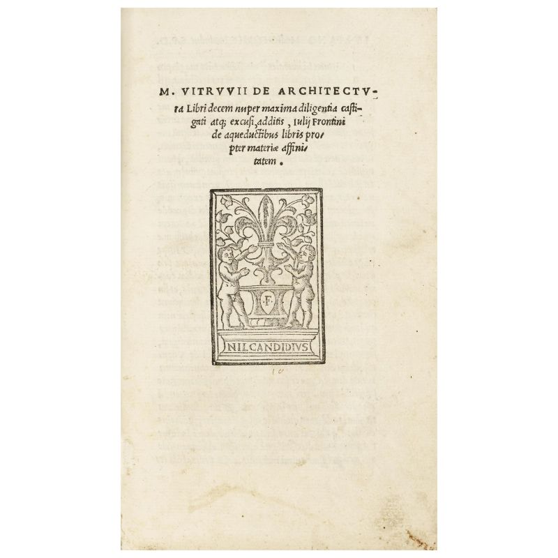 The foundation of Western architecture until the end of the 19th century  - Auction BOOKS, MANUSCRIPTS AND AUTOGRAPHS - Pandolfini Casa d'Aste
