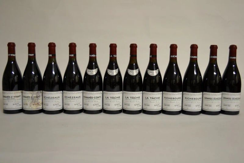 Assortimento Domaine de la Romanee Conti 2000  - Auction PANDOLFINI FOR EXPO 2015: Finest and rarest wines - Pandolfini Casa d'Aste