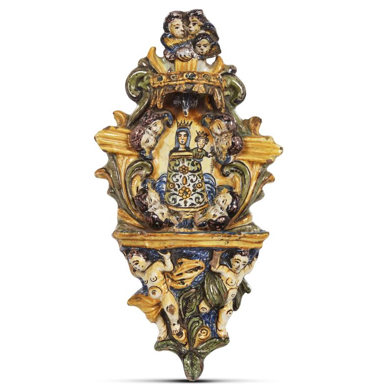 



AN HOLY WATER STOUP, LATERZA, 18TH CENTURY  - Auction MAJOLICA AND PORCELAIN FROM THE RENAISSANCE TO THE 19TH CENTURY - Pandolfini Casa d'Aste