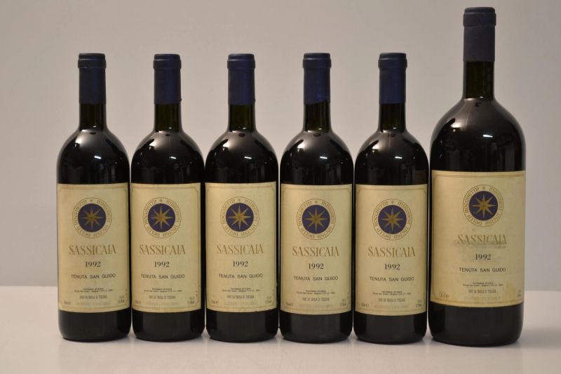 Sassicaia Tenuta San Guido 1992  - Auction the excellence of italian and international wines from selected cellars - Pandolfini Casa d'Aste