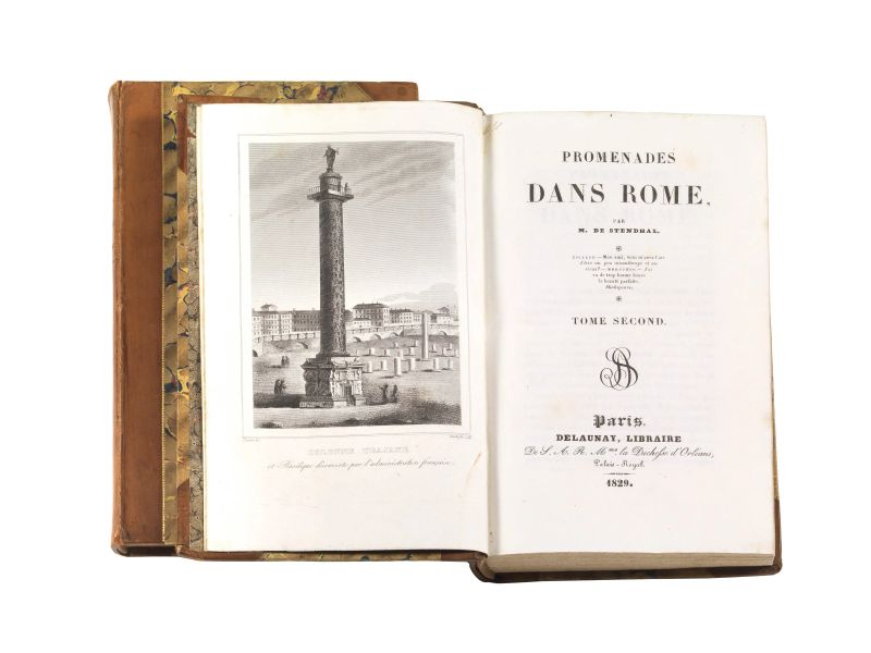 STENDHAL.   Promenades dans Rome. Tome premier [- seconde].   Paris, Delaunay, 1829.  - Auction BOOK, MANUSCRIPTS AND AUTOGRAPHS - Pandolfini Casa d'Aste