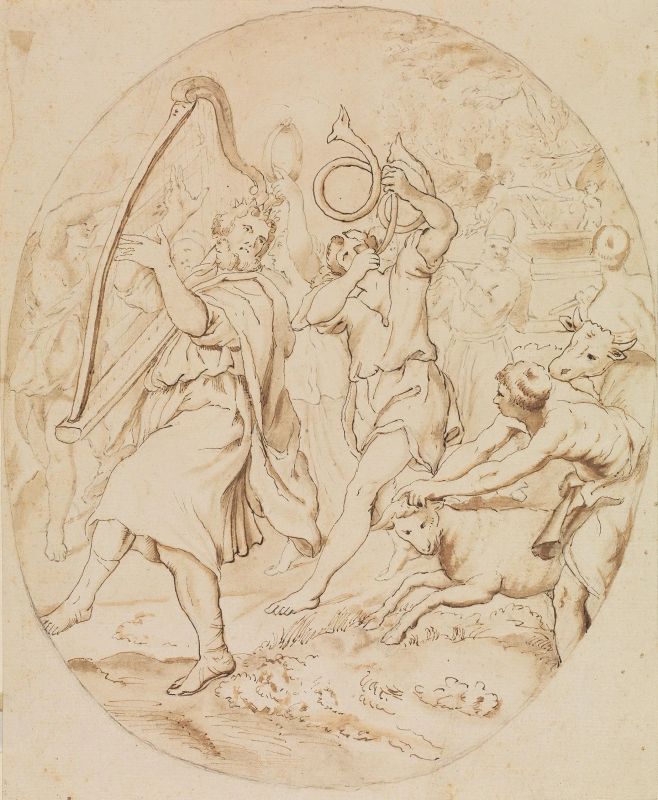      Scuola italiana, sec. XVII    - Auction Works on paper: 15th to 19th century drawings, paintings and prints - Pandolfini Casa d'Aste