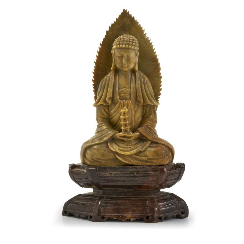 



A SOAPSTONE FIGURE OF BUDDHA, CHINA, QING DYNASTY, 19TH&ndash;20TH CENTURY  - Asta Arte Orientale | 东方艺术 - Pandolfini Casa d'Aste