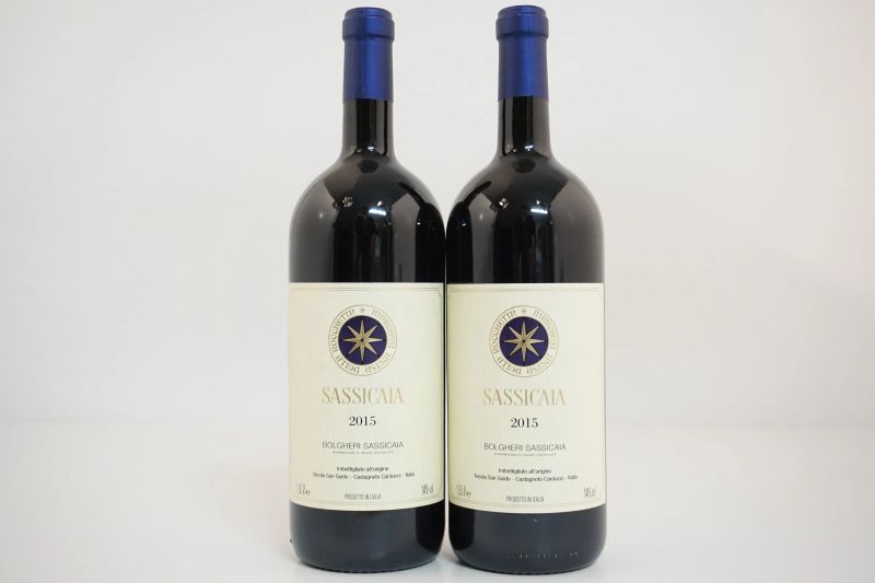 Sassicaia Tenuta San Guido 2015  - Asta VINI PREGIATI E DISTILLATI DA COLLEZIONE - Pandolfini Casa d'Aste