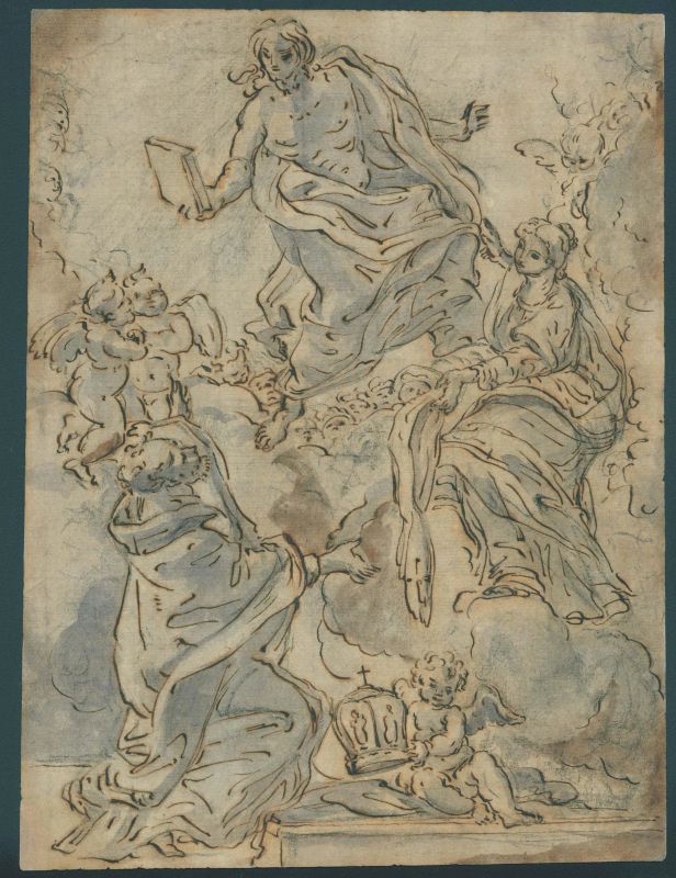 Scuola romana, sec. XVII  - Auction Works on paper: 15th to 19th century drawings, paintings and prints - Pandolfini Casa d'Aste