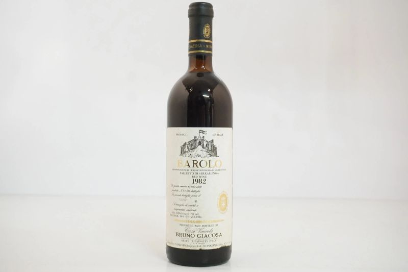      Barolo Falletto Etichetta Bianca Bruno Giacosa 1982   - Asta ASTA A TEMPO | Smart Wine & Spirits - Pandolfini Casa d'Aste