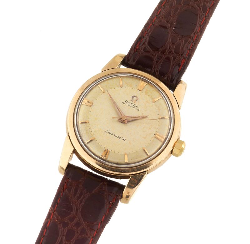 Omega : OMEGA SEAMASTER GOLD PLATED WRISTWATCH  - Auction ONLINE AUCTION | WATCHES - Pandolfini Casa d'Aste