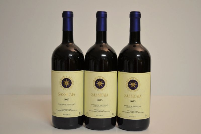 Sassicaia Tenuta San Guido 2015  - Asta Una Prestigiosa Selezione di Vini e Distillati da Collezioni Private - Pandolfini Casa d'Aste