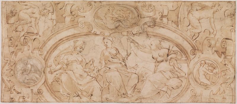      Scuola genovese, fine sec. XVI   - Auction Works on paper: 15th to 19th century drawings, paintings and prints - Pandolfini Casa d'Aste
