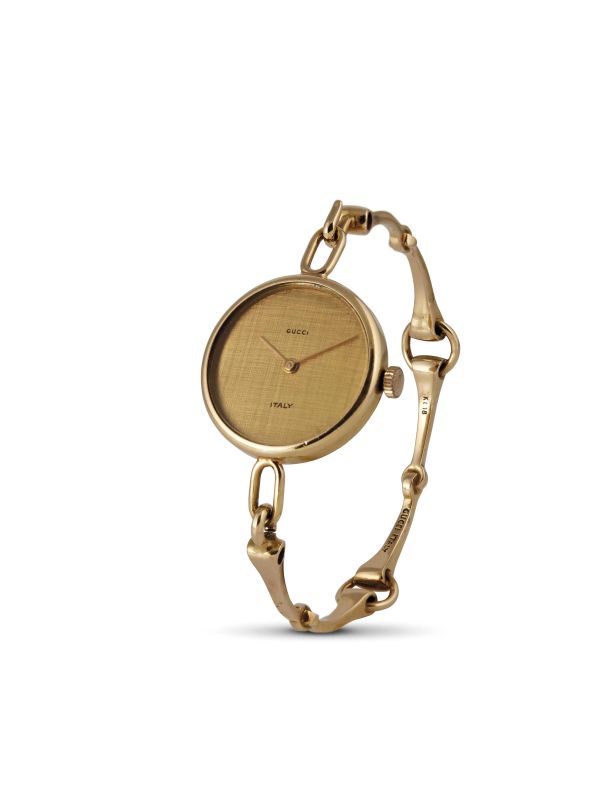 OROLOGIO GUCCI IN ORO GIALLO 18 KT  - Asta GIOIELLI - Pandolfini Casa d'Aste