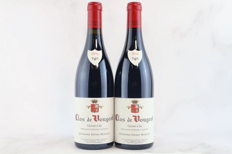 



Clos de Vougeot Domaine Denis Mortet 2016  - Auction La Joie du Vin - Fine and Rare Wine - Pandolfini Casa d'Aste