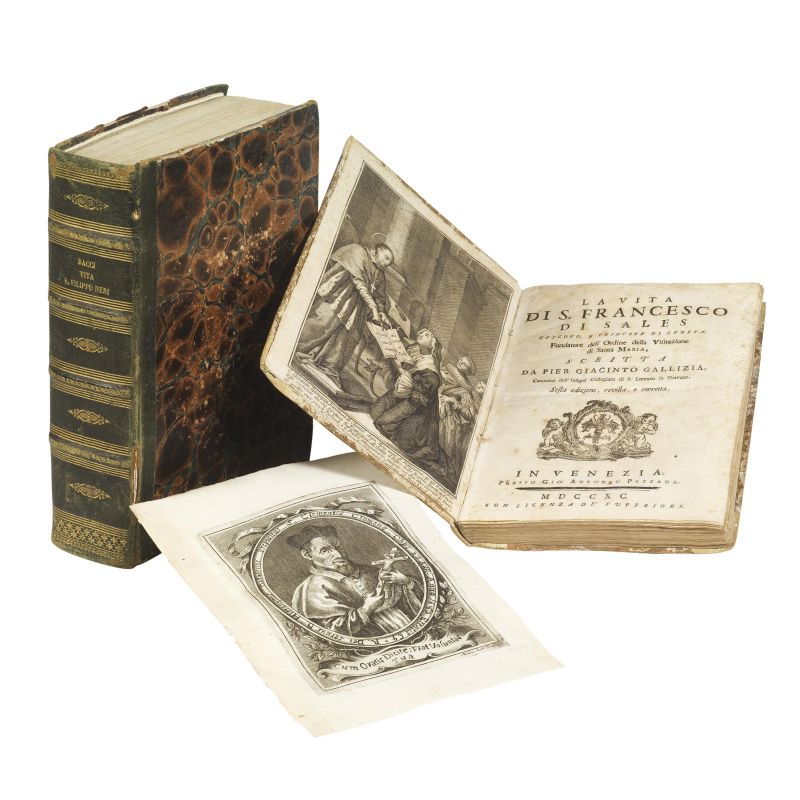 Lot of two 18   th    century hagiographic works, not collated. Translation of description and condition report upon request.  - Auction BOOKS, MANUSCRIPTS AND AUTOGRAPHS - Pandolfini Casa d'Aste
