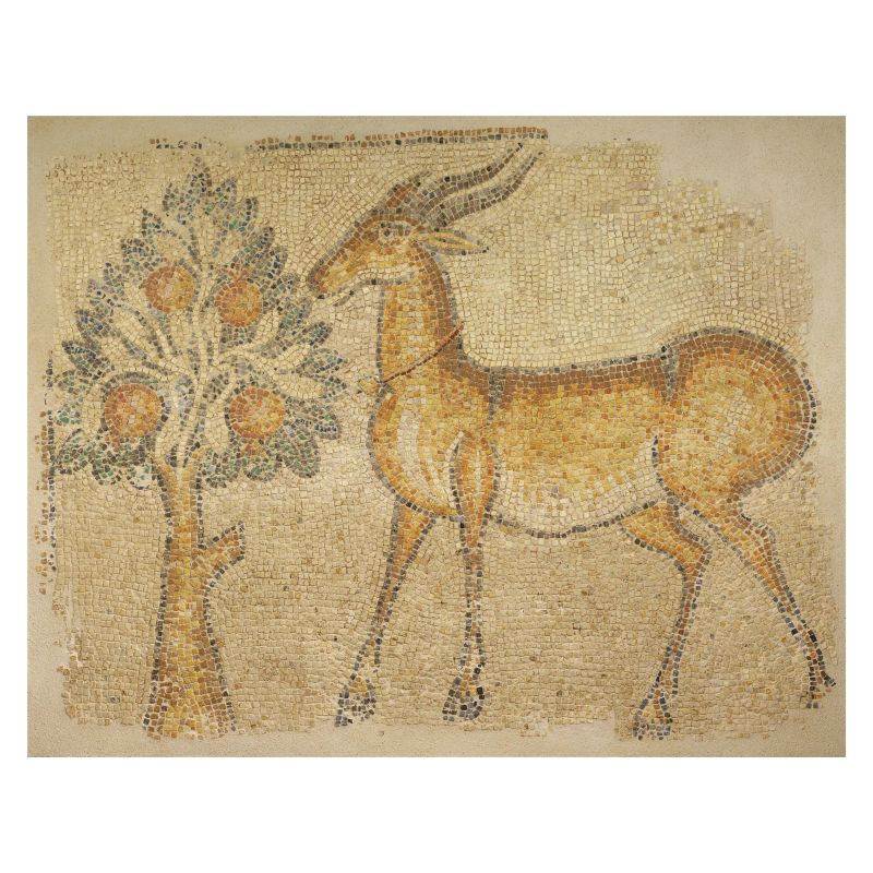 MOSAICO CON GAZZELLA  - Auction ANTIQUITIES - Pandolfini Casa d'Aste