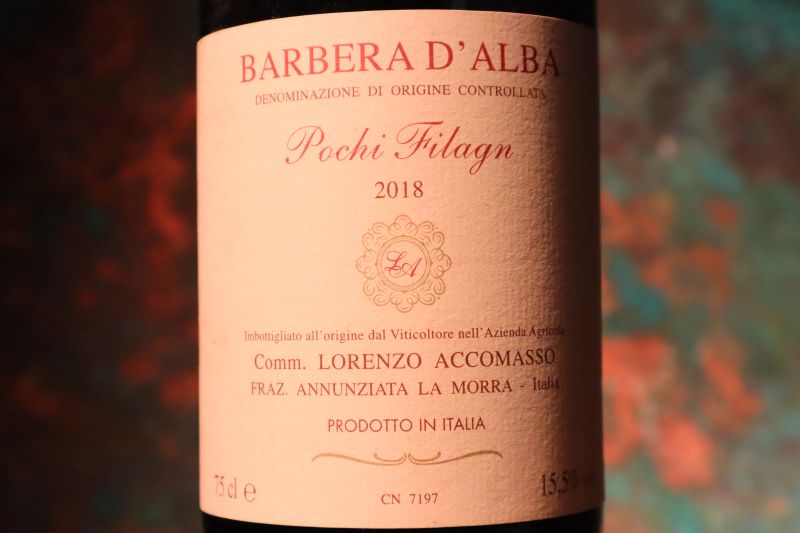 



Barbera d&rsquo;Alba Pochi Filagn Lorenzo Accomasso 2018  - Auction Smartwine 2.0 | Christmas Edition - Pandolfini Casa d'Aste