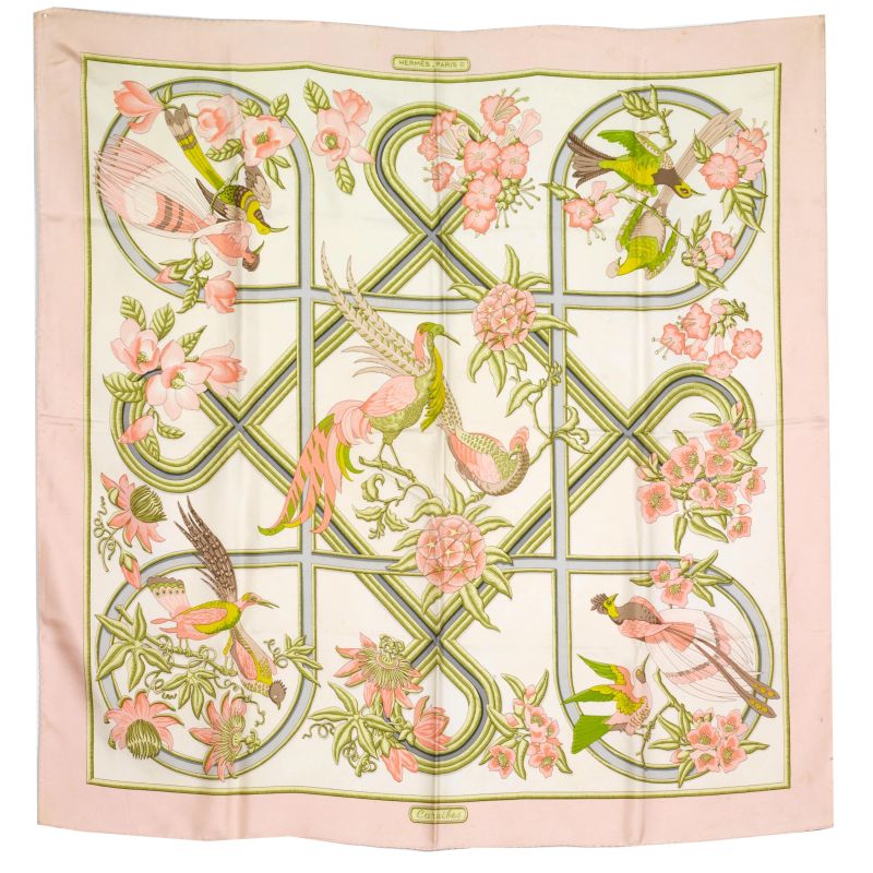 Hermes : HERMES FOULARD "CARAIBES"  - Asta VINTAGE: BORSE E ACCESSORI DI HERMES, LOUIS VUITTON E ALTRE GRANDI MAISON - Pandolfini Casa d'Aste