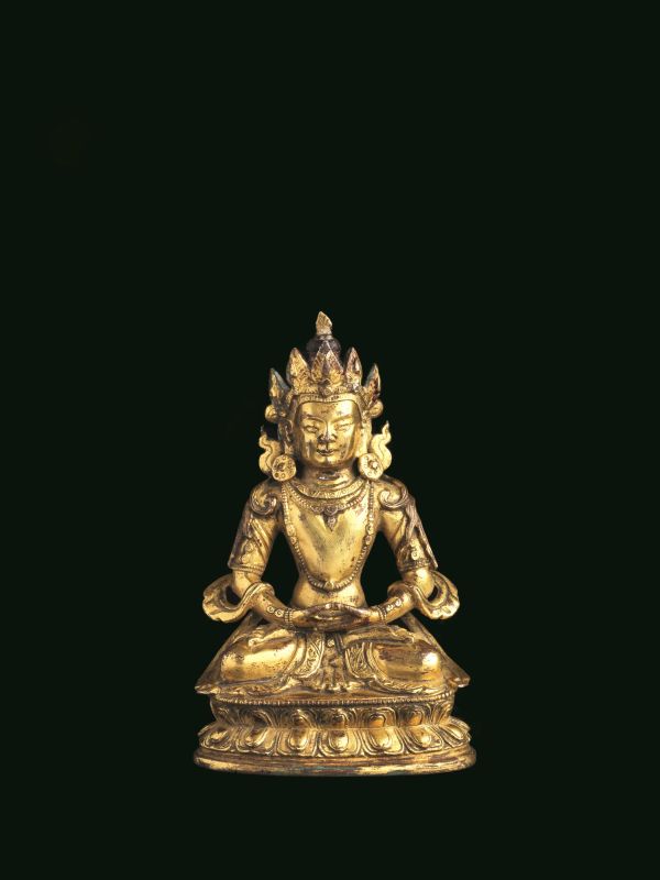 SCULTURA, SINO-TIBETANA, DINASTIA QING, SECC. XVIII-XIX  - Auction Asian Art - Pandolfini Casa d'Aste