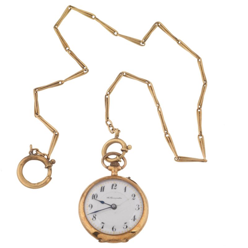 MI CHRONOMETRE SMALL YELLOW GOLD POCKET WATCH  - Auction ONLINE AUCTION | WATCHES - Pandolfini Casa d'Aste