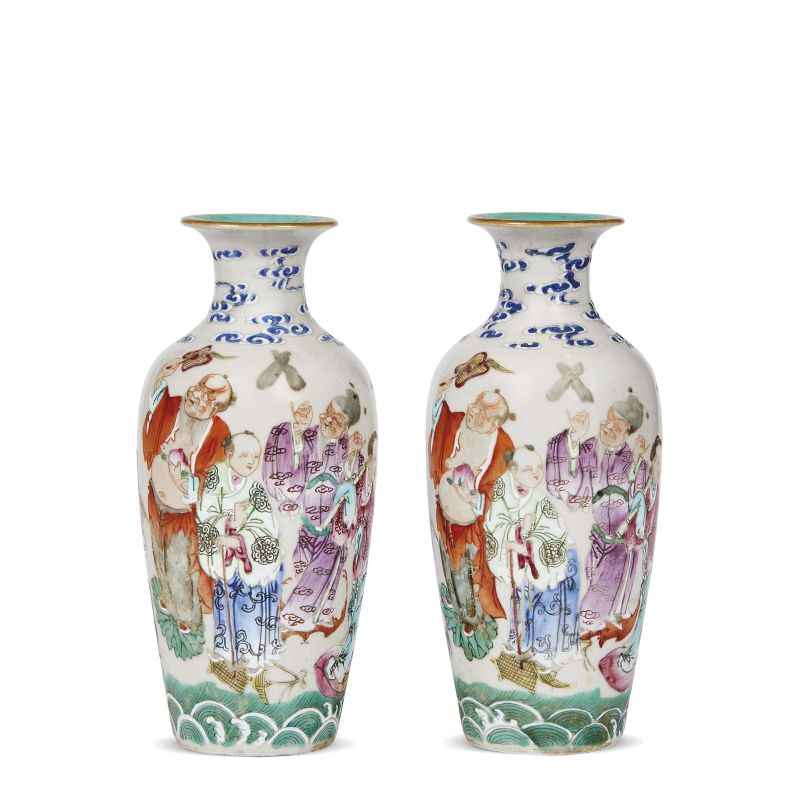 A PAIR OF VASES, CHINA, QING DYNASTY, 19TH CENTURY  - Asta Arte Orientale  东方艺术 - Pandolfini Casa d'Aste