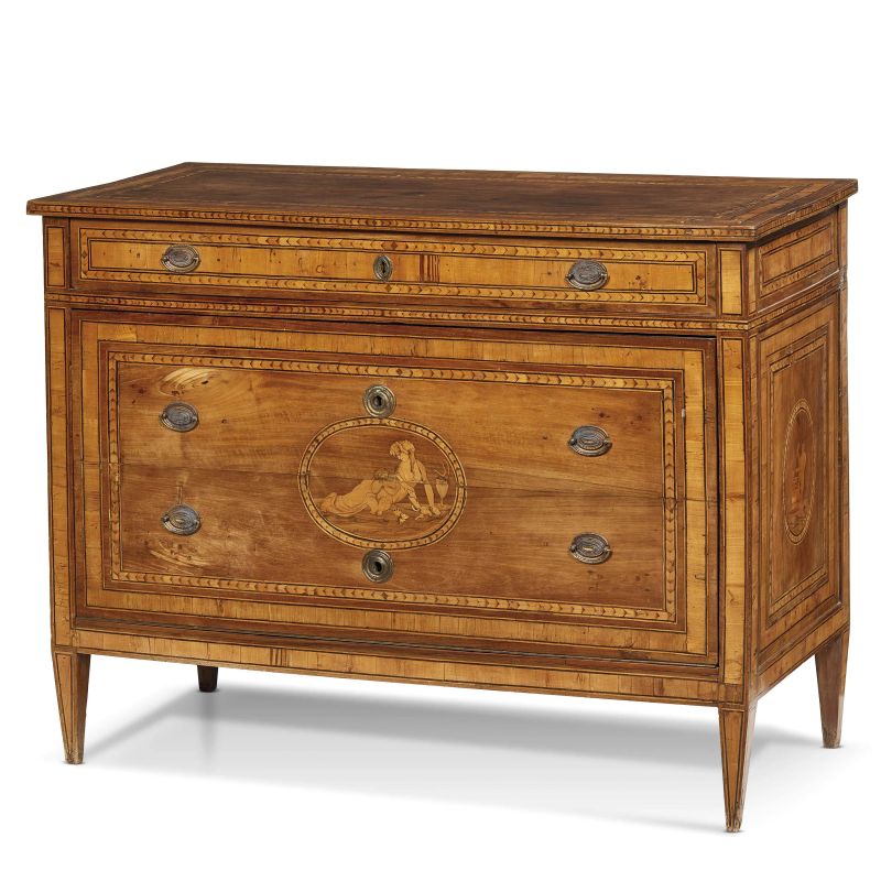 A NORTH ITALIAN COMMODE, LATE 18TH CENTURY  - Auction FURNITURE, OBJECTS OF ART AND SCULPTURES FROM PRIVATE COLLECTIONS - Pandolfini Casa d'Aste