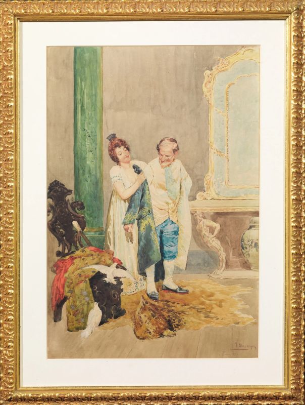 Scuola italiana, sec. XIX  - Auction TIMED AUCTION | PAINTINGS, FURNITURE AND WORKS OF ART - Pandolfini Casa d'Aste