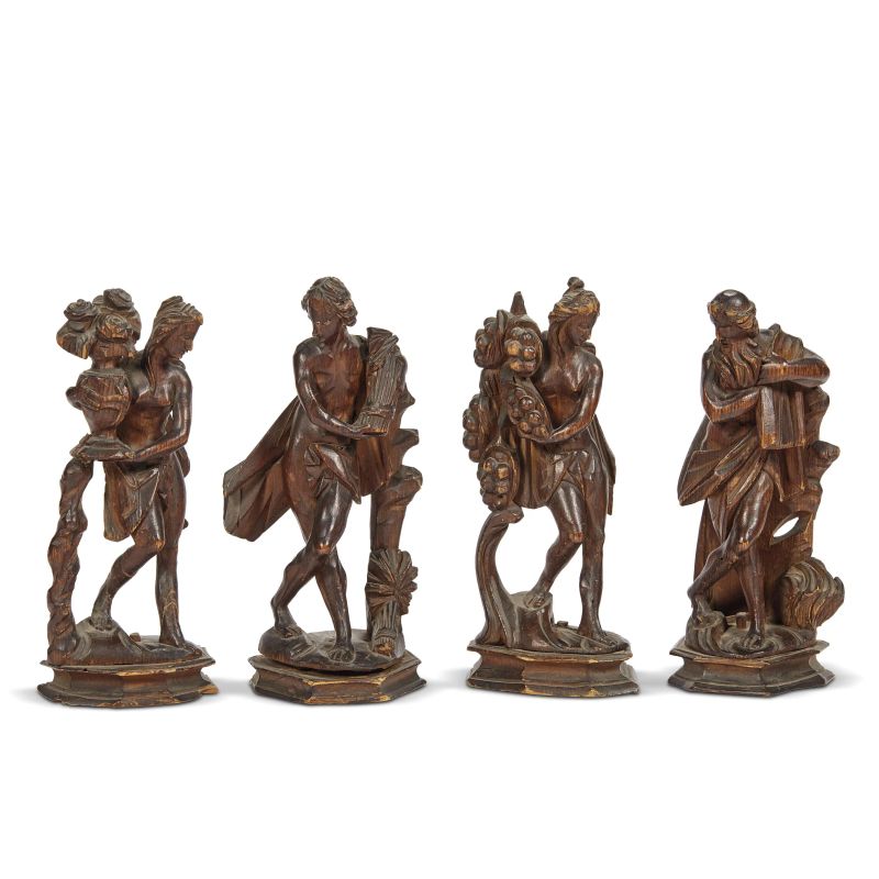 A GROUP OF FOUR VENETIAN FIGURES, 18TH CENTURY  - Auction ONLINE AUCTION | ARREDARE CON STILE. MOBILI E OGGETTI D'ARTE - Pandolfini Casa d'Aste