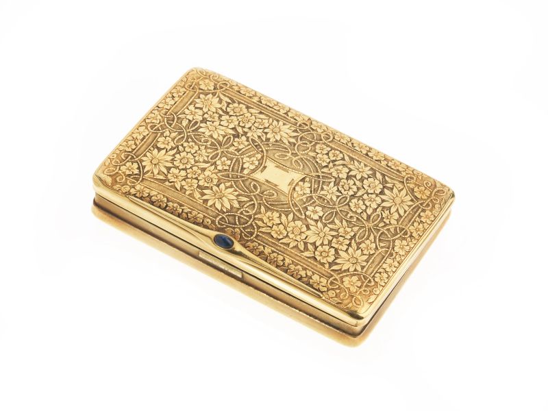 TABACCHIERA IN ORO GIALLO  - Auction Jewels, watches, pens and silver - Pandolfini Casa d'Aste