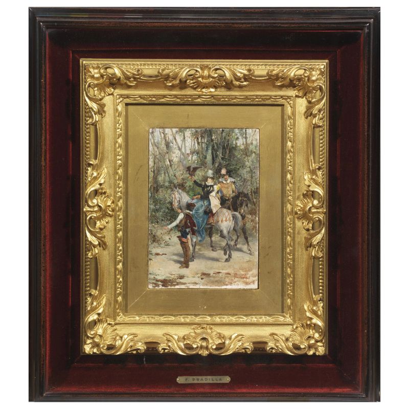 Francisco Pradilla Y Ortiz : Francisco Pradilla y Ortiz  - Auction TIMED AUCTION | 19TH CENTURY PAINTINGS, DRAWINGS AND SCULPTURES - Pandolfini Casa d'Aste