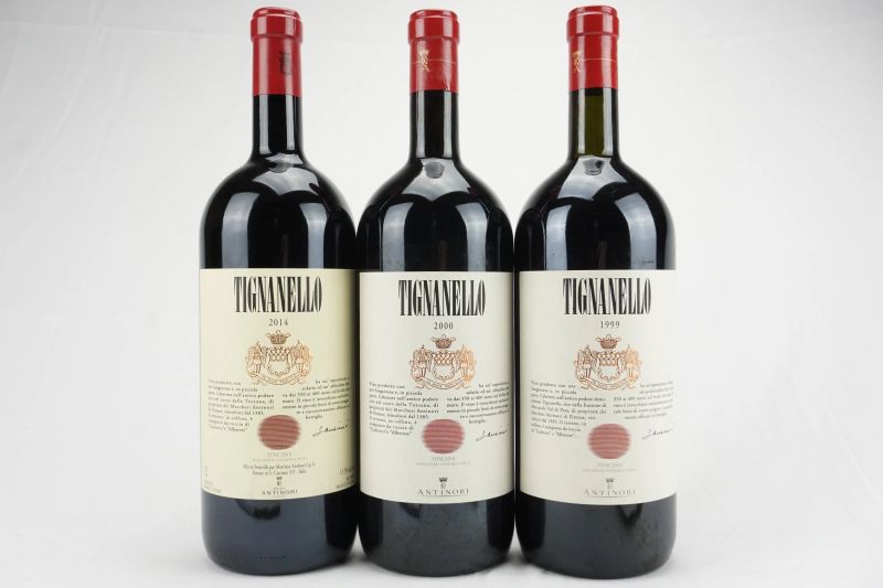      Tignanello Antinori    - Asta Il Fascino e l'Eleganza - Un percorso tra i migliori Vini italiani e francesi - Pandolfini Casa d'Aste