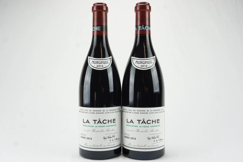      La T&acirc;che Domaine de la Roman&eacute;e Conti 2012    - Auction The Art of Collecting - Italian and French wines from selected cellars - Pandolfini Casa d'Aste