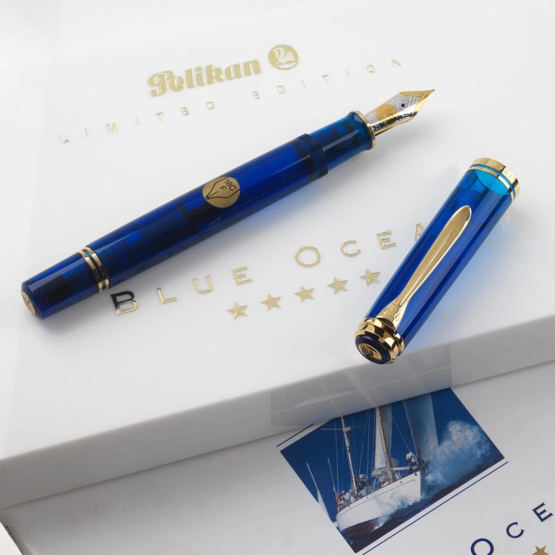 Pelikan : PELIKAN BLUE OCEAN LIMITED EDITION FOUNTAIN PEN N. 3051/5000  - Auction ONLINE AUCTION | COLLECTIBLE PENS - Pandolfini Casa d'Aste