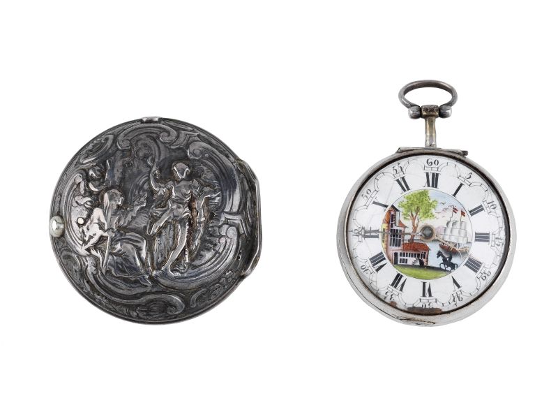 OROLOGIO DA TASCA IN ARGENTO SANSON LONDON  - Auction TIMED AUCTION | Jewels, watches and silver - Pandolfini Casa d'Aste
