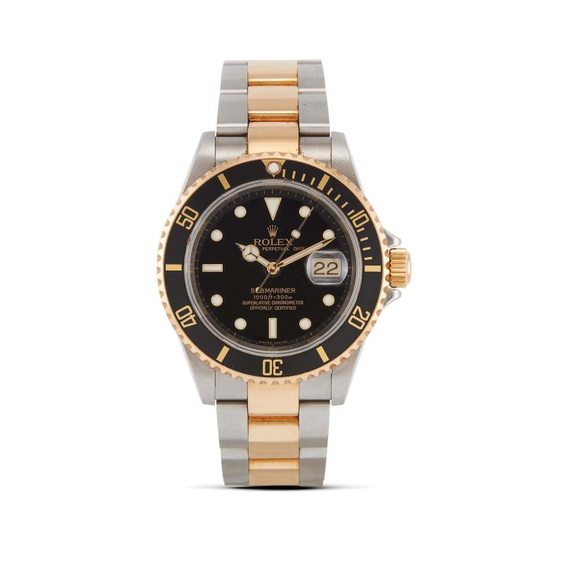 Rolex : 



ROLEX SUBMARINER REF. 16613&nbsp; N. D1240XX STAINLESS STEEL AND GOLD WRISTWATCH, 2005  - Auction WRISTWATCHES - Pandolfini Casa d'Aste