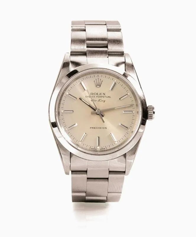 OROLOGIO DA POLSO ROLEX OYSTER PERPETUAL AIR KING PRECISION, REF. 14000, SERIALE N. T341573, 1996 CIRCA, IN ACCIAIO  - Auction Silver, jewels, watches and coins - Pandolfini Casa d'Aste