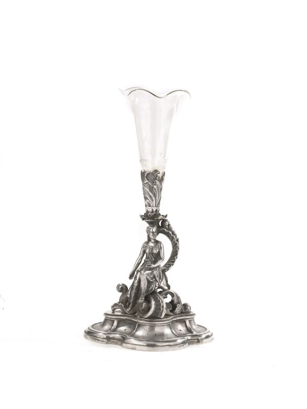 VASO PORTAFIORI, FIRENZE, 1850 CIRCA, ARGENTIERI MARCHESINI  - Auction TIMED AUCTION | Jewels, watches and silver - Pandolfini Casa d'Aste