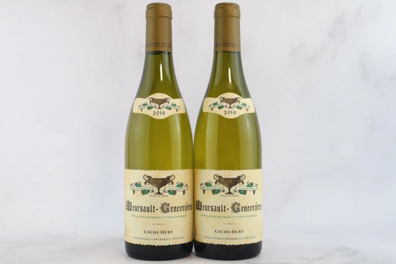 



Meursault Gen&eacute;vri&egrave;res Domaine J.-F. Coche Dury 2018  - Asta La Joie du Vin - Vini Pregiati e da Collezione - Pandolfini Casa d'Aste