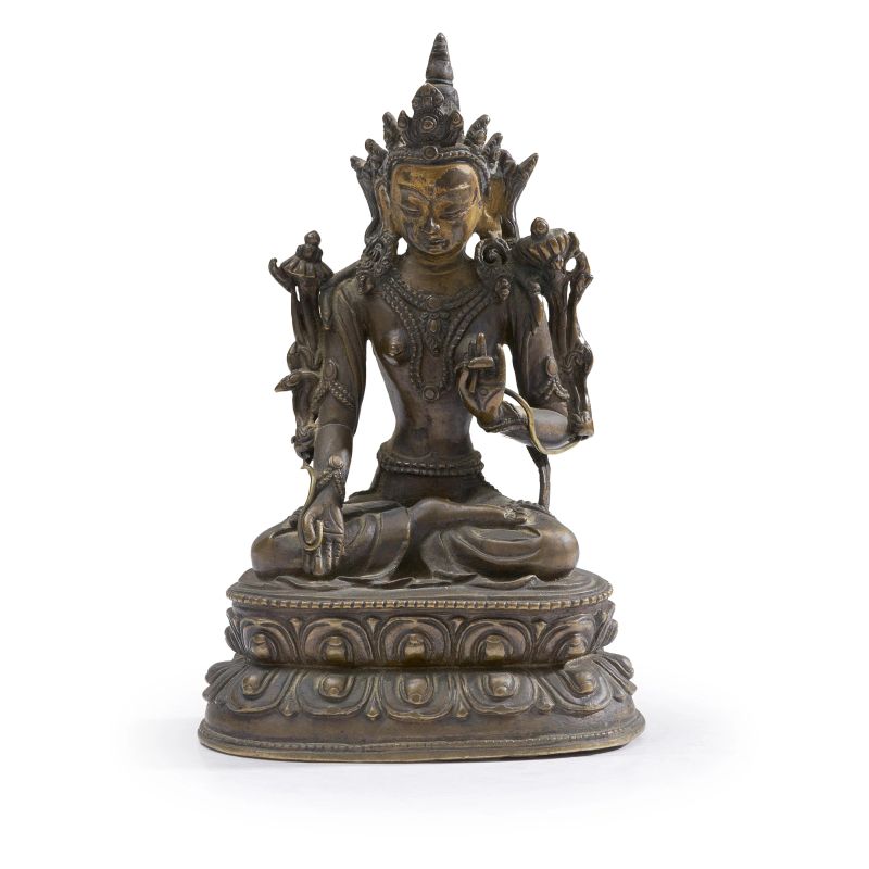 



A BRONZE FIGURE OF AVALOKITESHVARA, TIBET, 18TH CENTURY  - Asta Arte Orientale | 东方艺术 - Pandolfini Casa d'Aste