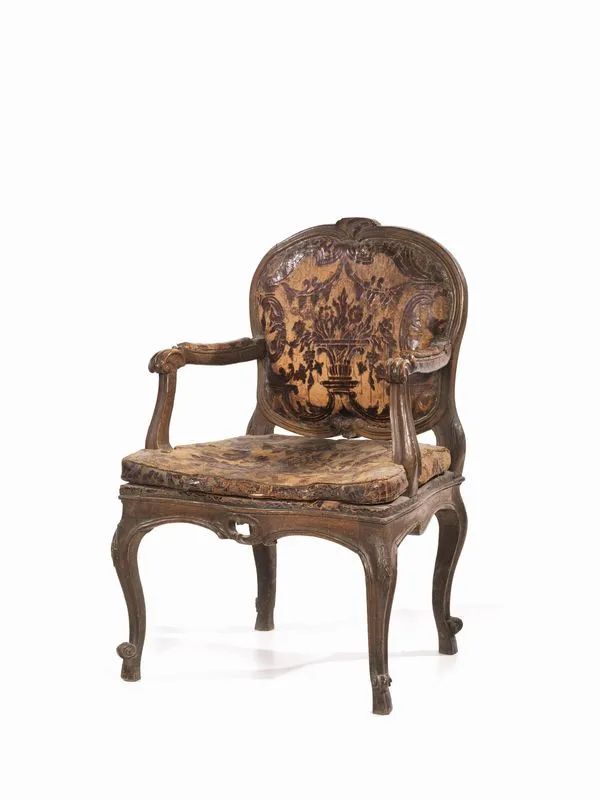 POLTRONA, LOMBARDIA, SECOLO XVIII  - Auction Furniture and works of art - Pandolfini Casa d'Aste