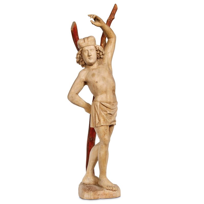 



Alpin region, 19th century, Saint Sebastian, wood  - Auction SCULPTURES AND WORKS OF ART FROM MIDDLE AGE TO 19TH CENTURY - Pandolfini Casa d'Aste