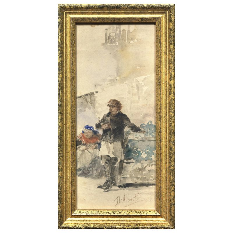 Sebastiano De Albertis : Sebastiano De Albertis  - Auction TIMED AUCTION | 19TH CENTURY PAINTINGS, DRAWINGS AND SCULPTURES - Pandolfini Casa d'Aste