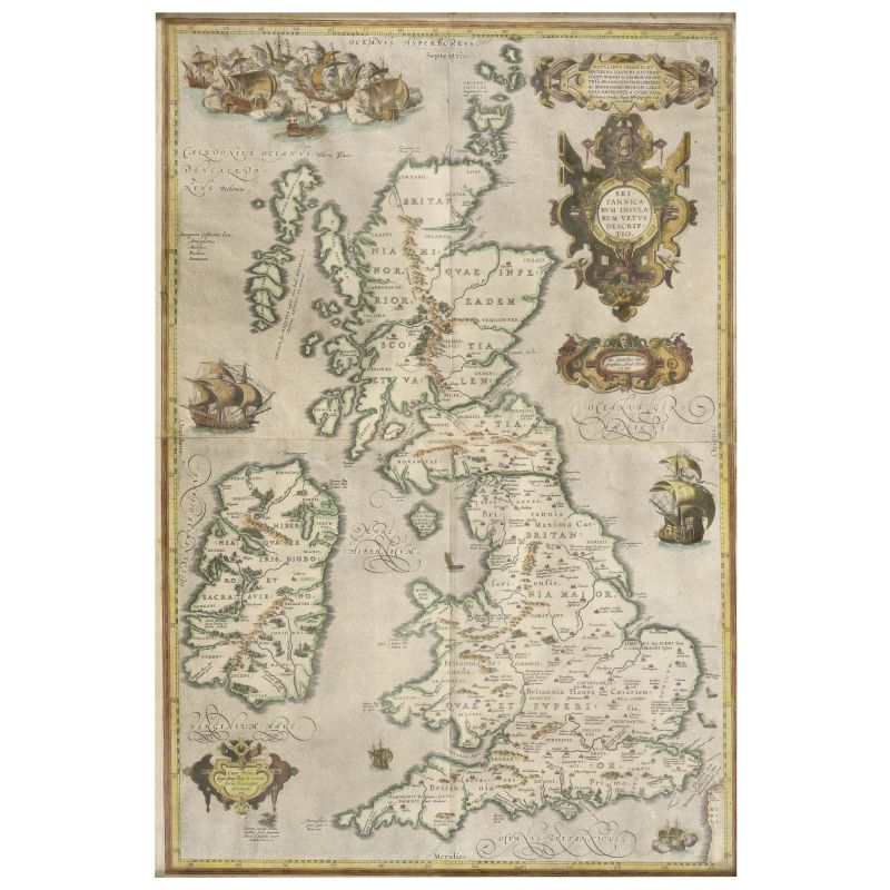 Ortelius, Abraham. Britannicarum insularum vetus decriptio. [Anversa], 1590.  - Auction BOOKS, MANUSCRIPTS,  AUTOGRAPHS AND PRINTS - Pandolfini Casa d'Aste