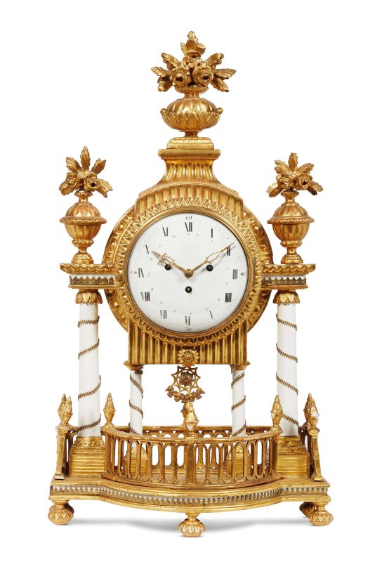      OROLOGIO A PORTICO, FRANCIA, SECOLO XIX   - Auction Online Auction | Furniture and Works of Art from Veneta proprietY - PART TWO - Pandolfini Casa d'Aste
