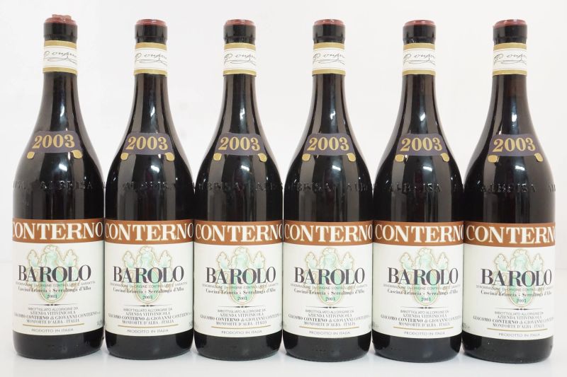      Barolo Francia Giacomo Conterno 2003   - Auction Wine&Spirits - Pandolfini Casa d'Aste