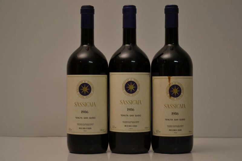 Sassicaia Tenuta San Guido 1986  - Asta VINI PREGIATI DA IMPORTANTI CANTINE ITALIANE - Pandolfini Casa d'Aste