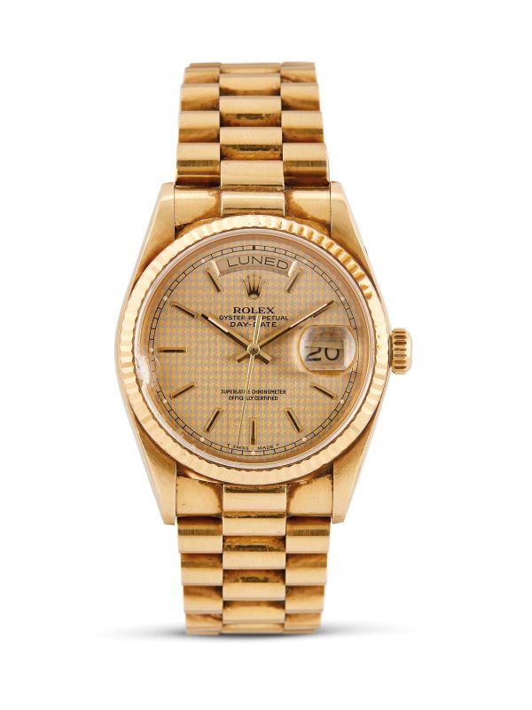 ROLEX DAYDATE PRESIDENT REF. 18038 N. 98639XX ANNO 1987  - Auction Fine watches - Pandolfini Casa d'Aste