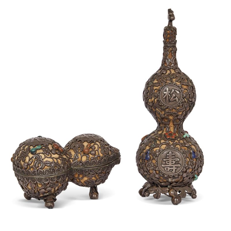 TWO HULU CONTAINERS, CHINA, QING DYNASTY, 19TH-20TH CENTURY  - Auction Asian Art | &#19996;&#26041;&#33402;&#26415; - Pandolfini Casa d'Aste