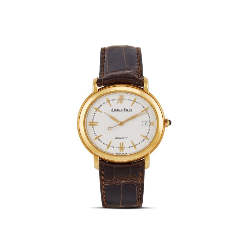 Audemars Piguet : AUDEMARS PIGUET MILLENARY REF. 14908BA YELLOW GOLD WRISTWATCH  - Auction WRISTWATCHES - Pandolfini Casa d'Aste