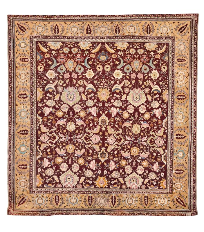      TAPPETO AGRA, INDIA, FINE SECOLO XIX   - Auction important antique rugs - Pandolfini Casa d'Aste